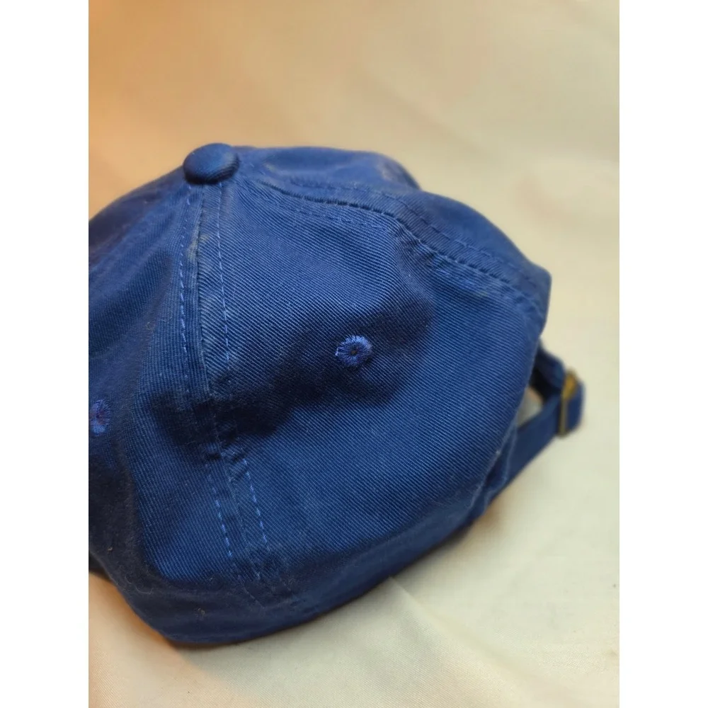 OC Sports Blue Embroidered Shield Star Logo Baseball Cap Adjustable Hat OSFM